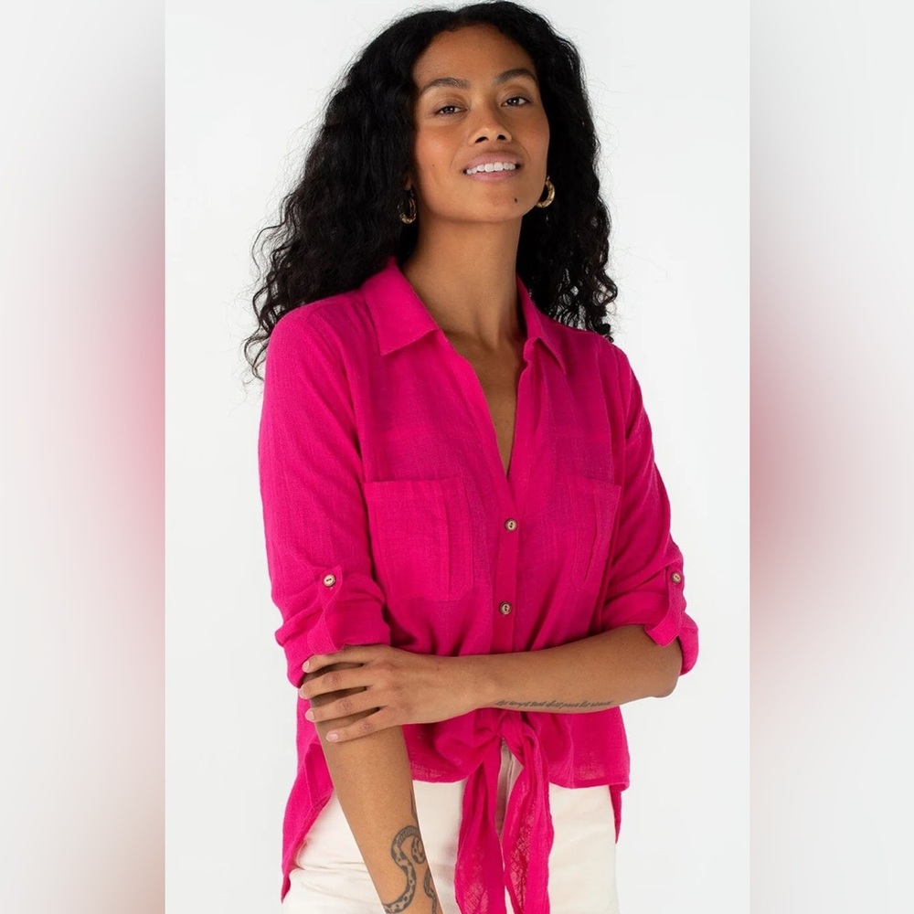 Tie Front Blouse